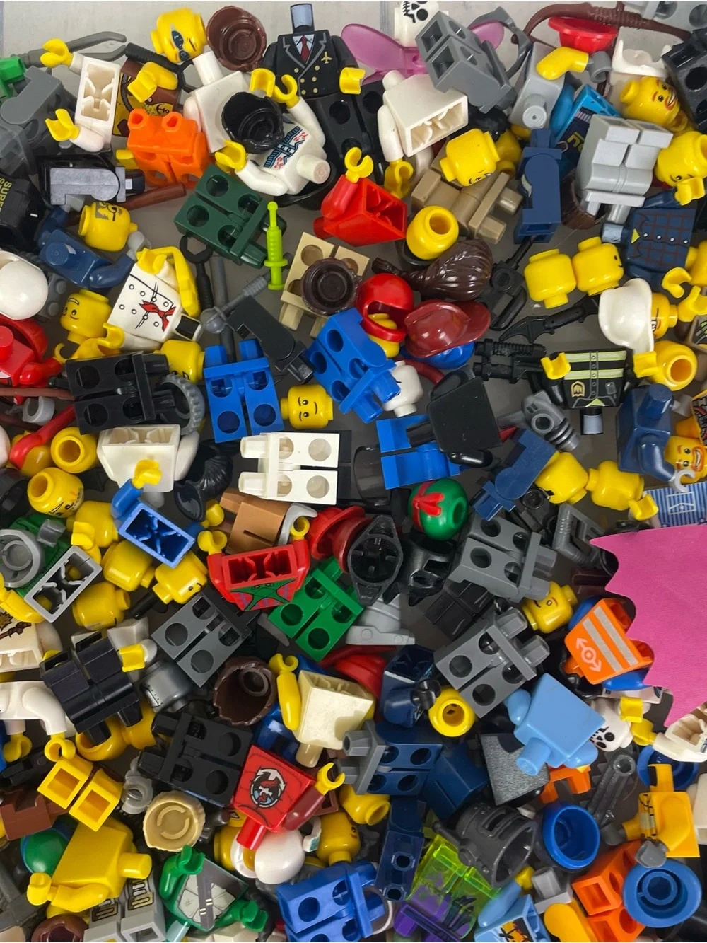 2 Pounds of Assorted Minifigure Pieces, Good Condition
